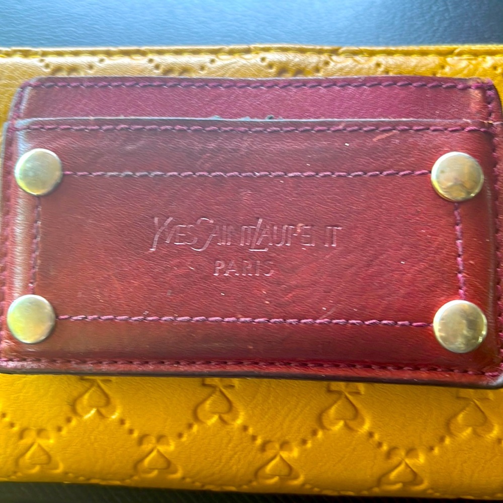 Yves saint Lauren leather card holder